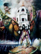 И. Шишов "День и ночь" 1996 Холст, масло 90х60